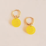 Gelbe Smiley Ohrring Set - acutecolor