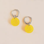 Gelbe Smiley Ohrring Set - acutecolor