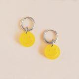 Gelbe Smiley Ohrring Set - acutecolor