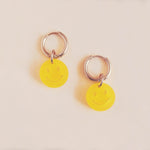 Gelbe Smiley Ohrring Set - acutecolor