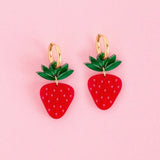 Große Erdbeeren Ohrringe Set - acutecolor