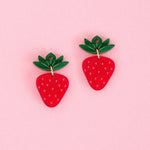 Große Erdbeeren Ohrringe Set - acutecolor