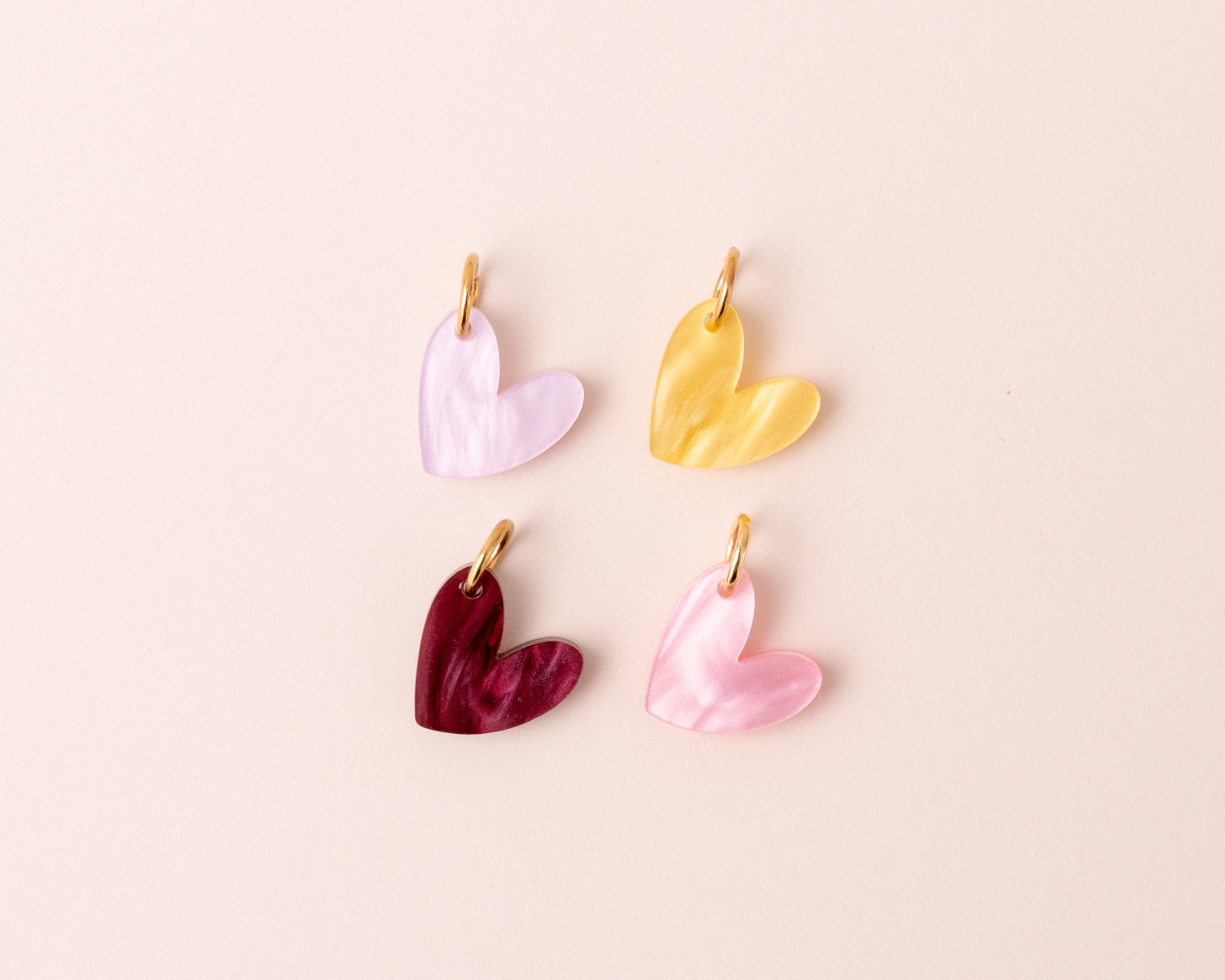 Herzen Anhänger Set - Pastels - acutecolor
