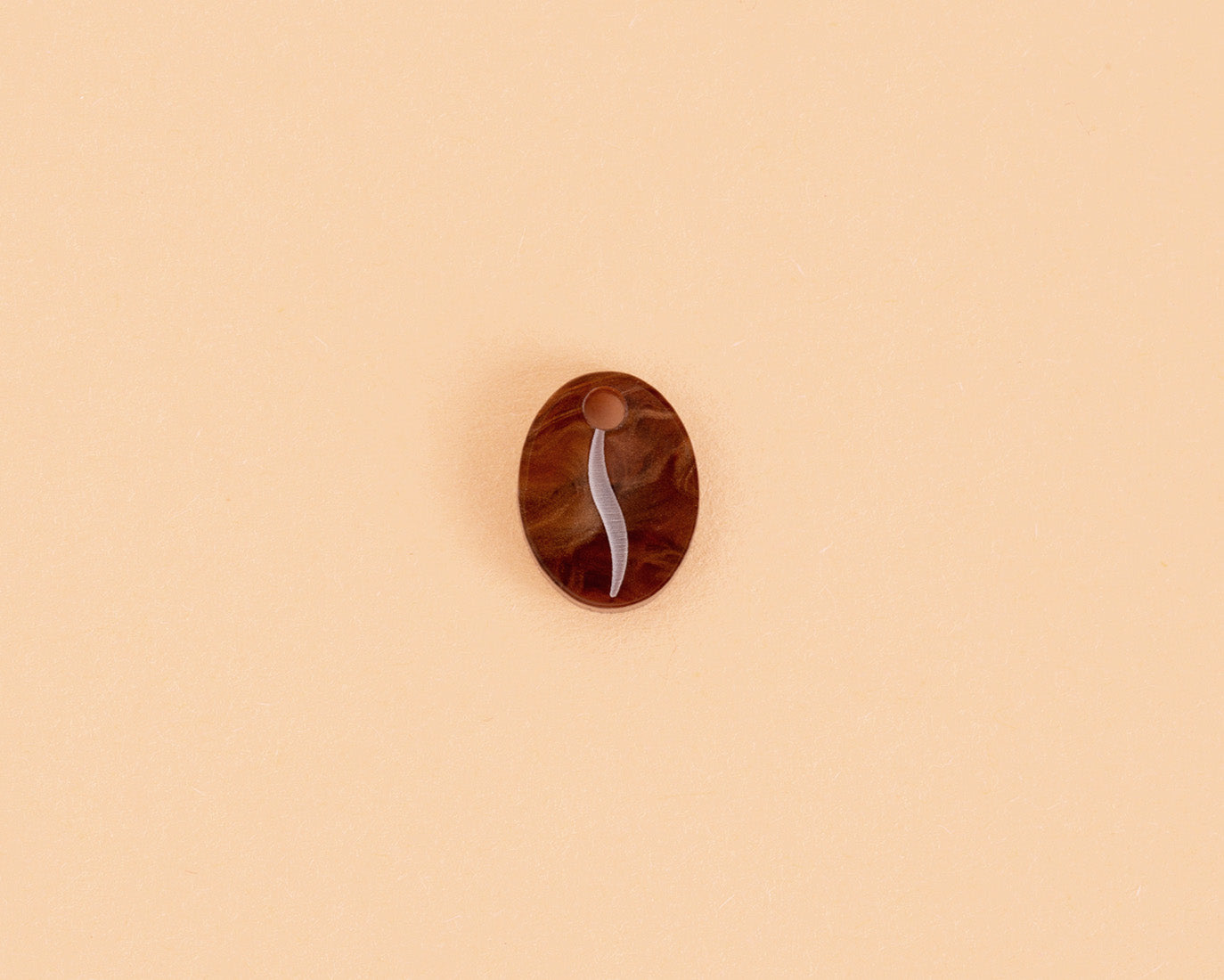 Single coffee bean pendant