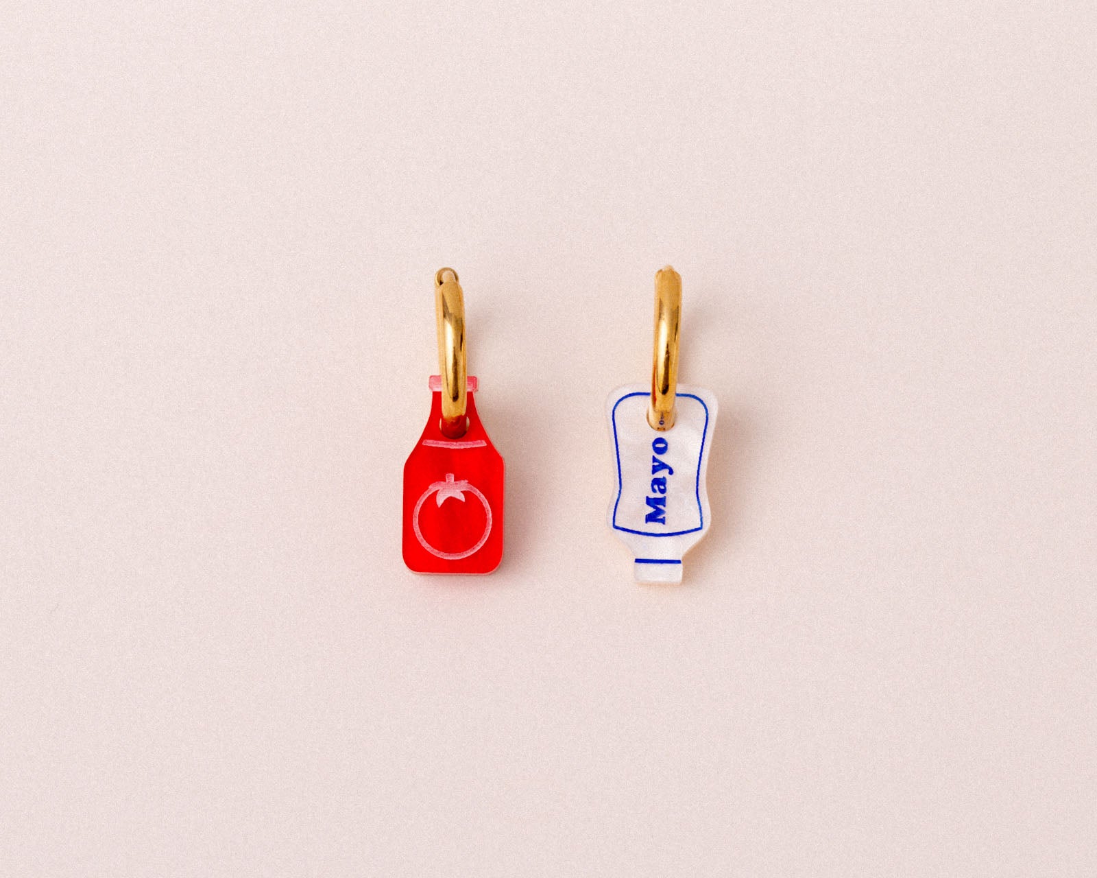 Ketchup Mayo Ohrring Set - acutecolor