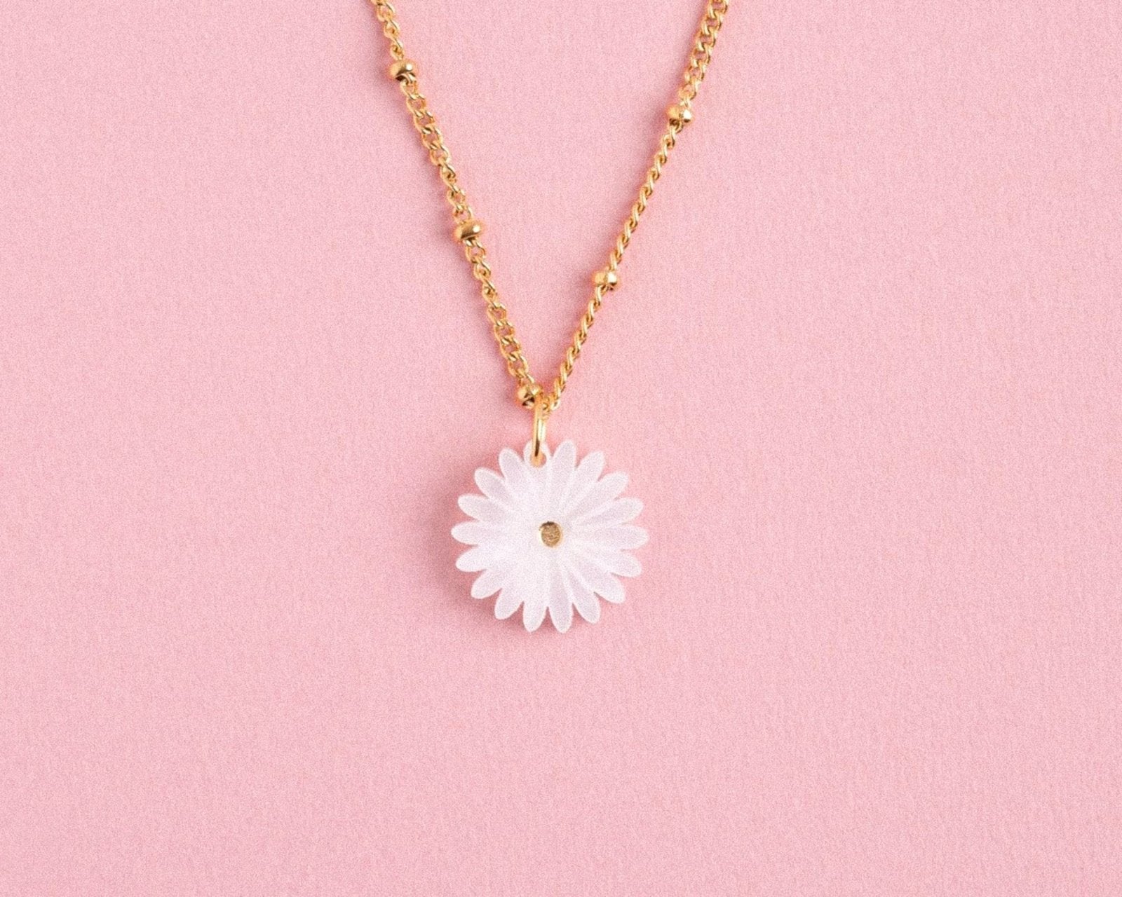 Kette mit Geburtsblume April - Gänseblümchen - acutecolor