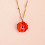 Kette mit Geburtsblume August - Mohnblume - acutecolor