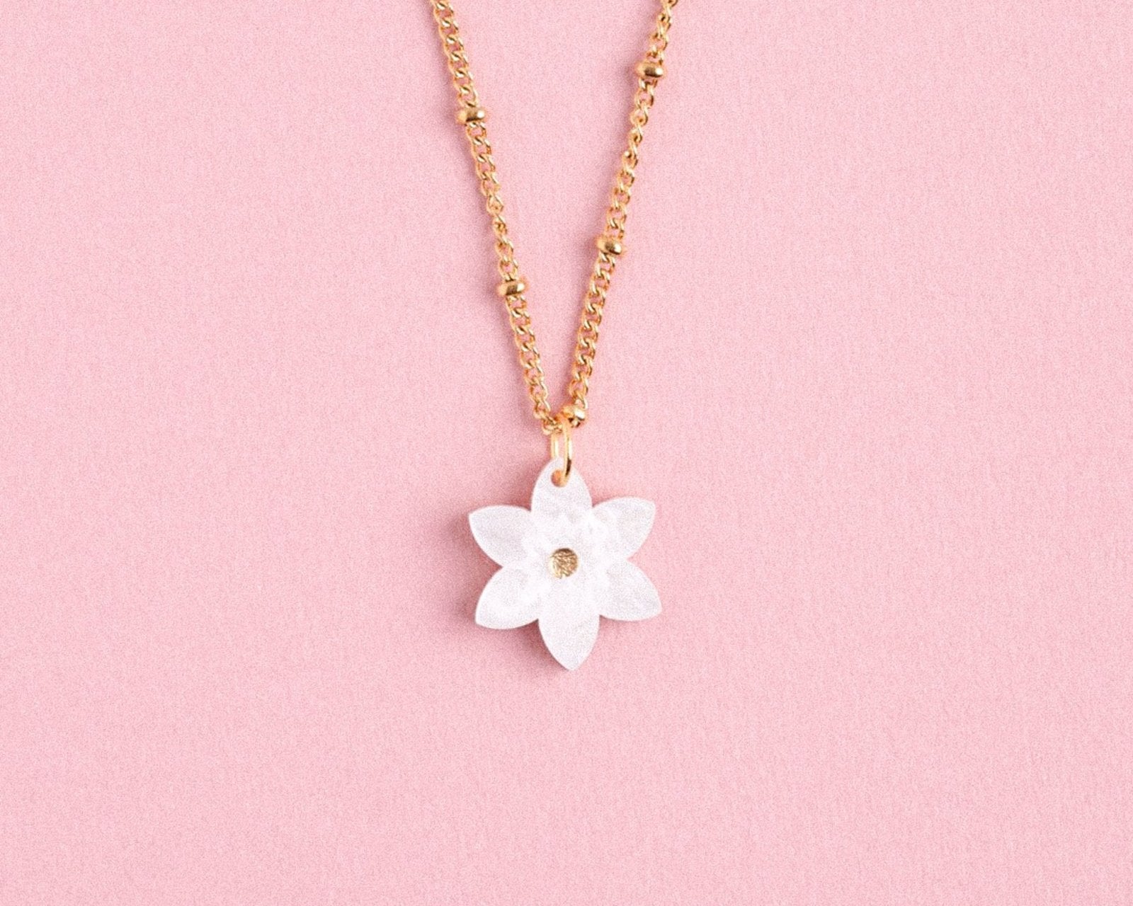Kette mit Geburtsblume Dezember - Narzisse - acutecolor