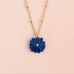 Kette mit Geburtsblume Juli - Rittersporn - acutecolor
