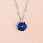Kette mit Geburtsblume Juli - Rittersporn - acutecolor