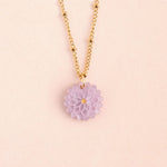 Kette mit Geburtsblume November - Chrysantheme - acutecolor