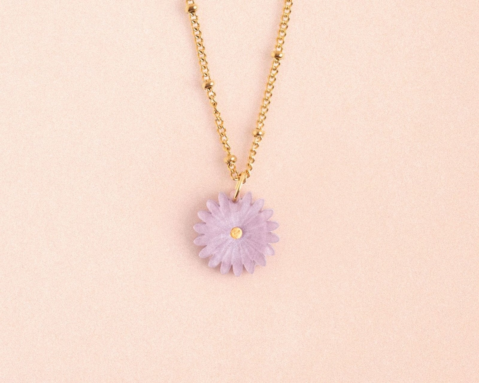 Kette mit Geburtsblume September - Aster - acutecolor