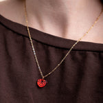 Kette mit Marienkäfer Anhänger - acutecolor