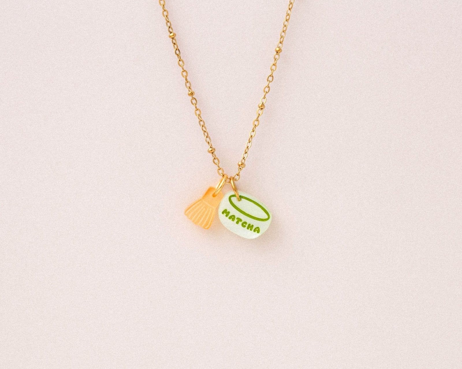 Kette mit Matcha Anhänger - acutecolor