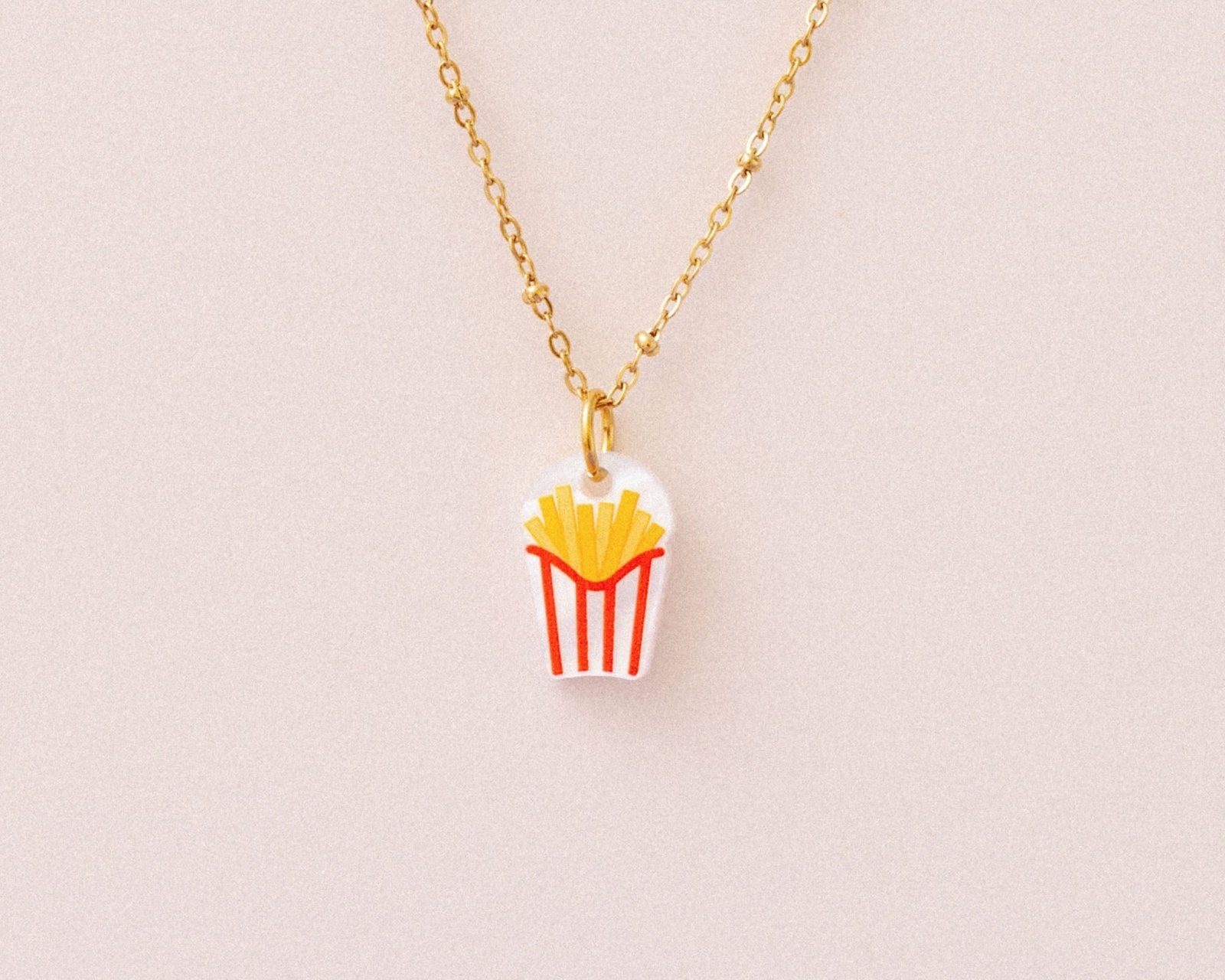 Kette mit Pommes Anhänger - acutecolor
