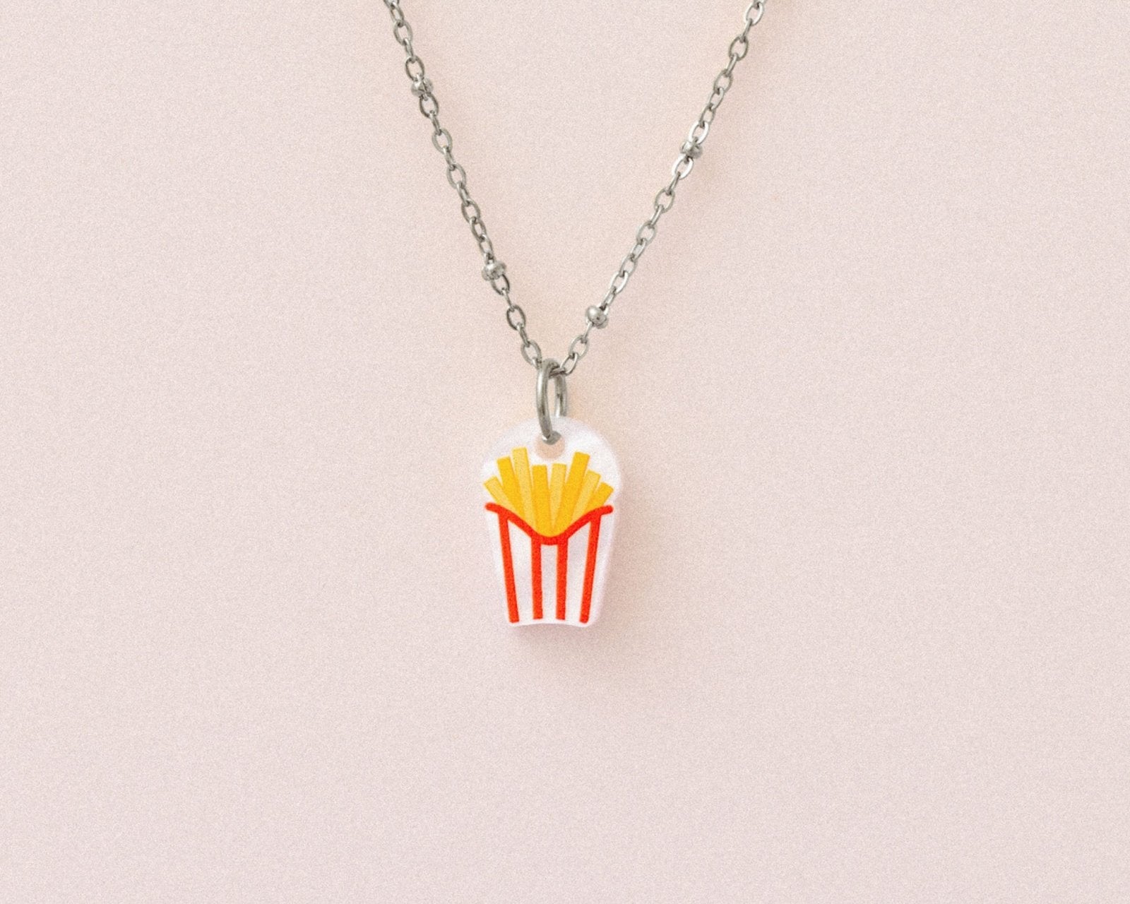 Kette mit Pommes Anhänger - acutecolor
