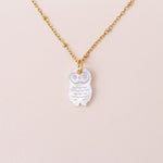 Kette mit Schneeeulen Anhänger - acutecolor