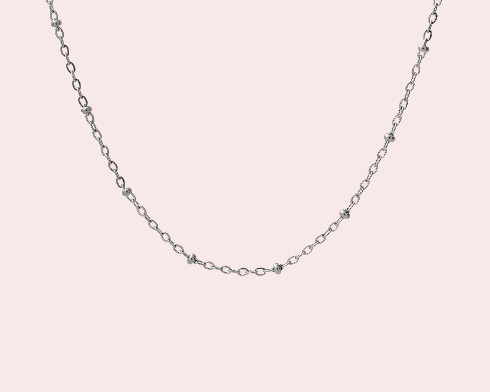 Necklace with stainless steel beads - mix and match