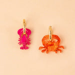 Mismatch Krabbe und Hummer Ohrring Set - acutecolor