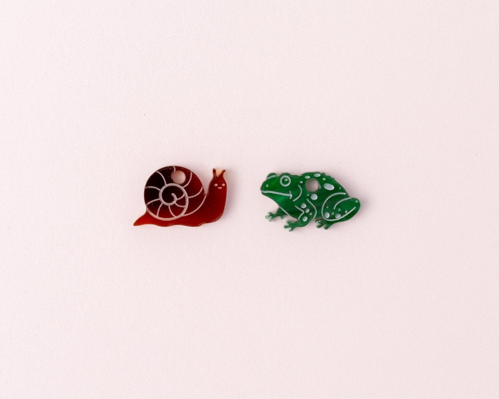 Mismatch Schnecke Kröte Ohrring Set - acutecolor