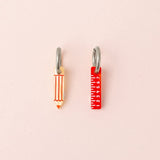 Mismatch Stift und Lineal Ohrring Set - acutecolor