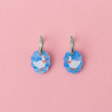 Ovale Charm Ohrringe mit Gans - acutecolor