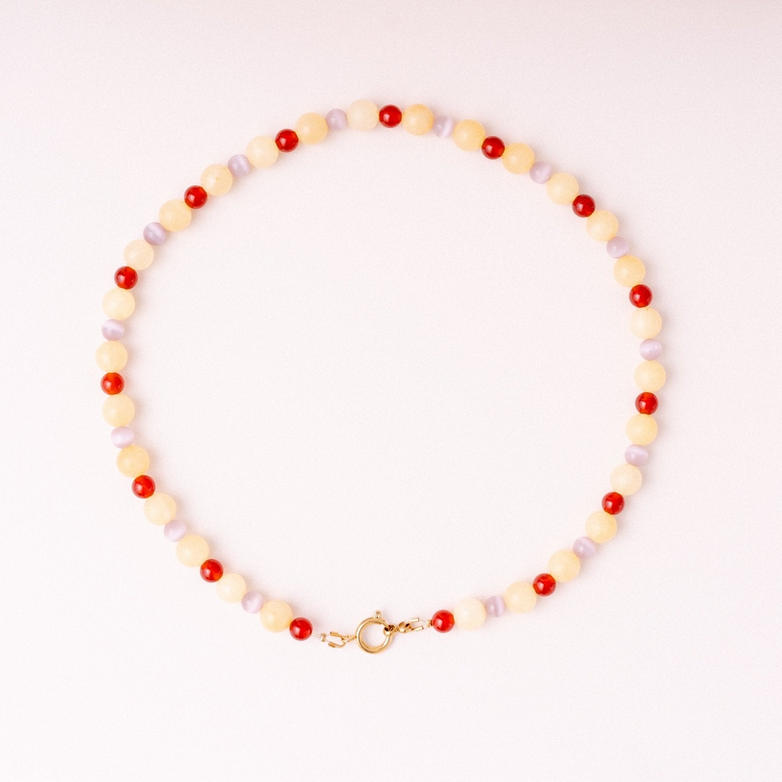 Perlenkette mit Charm Verschluss - Gelato - acutecolor