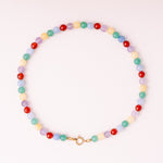 Perlenkette mit Charm Verschluss - Rainbow - acutecolor