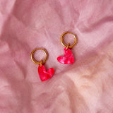 Pinke Herzen Ohrringe - acutecolor