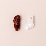Sandale und Socke Mismatch Ohrring Set - acutecolor