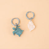 Schildkröte und Muschel Ohrring Set - acutecolor