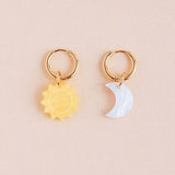 Sonne Mond Ohrring Set - acutecolor