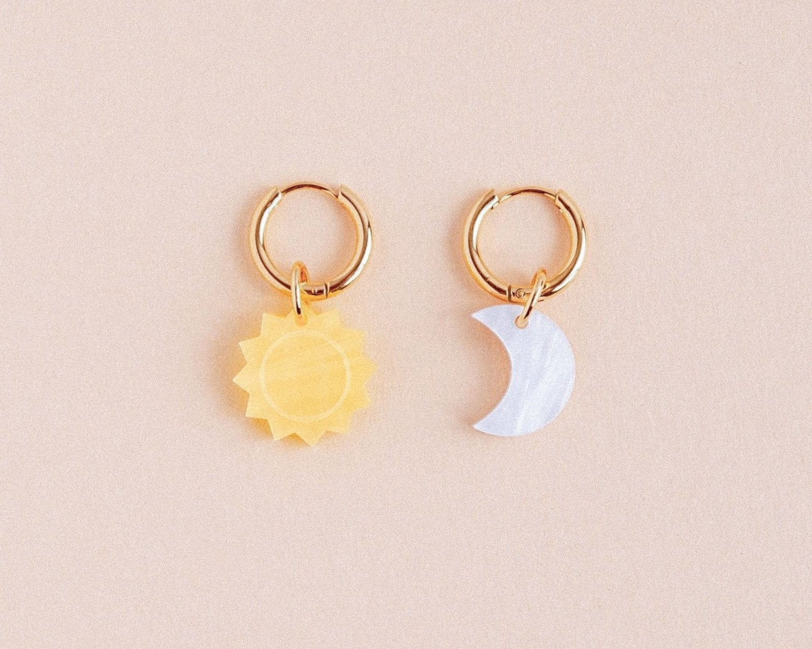 Sonne Mond Ohrring Set - acutecolor