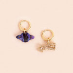 Sternschnuppe und Planet Ohrring Set - acutecolor