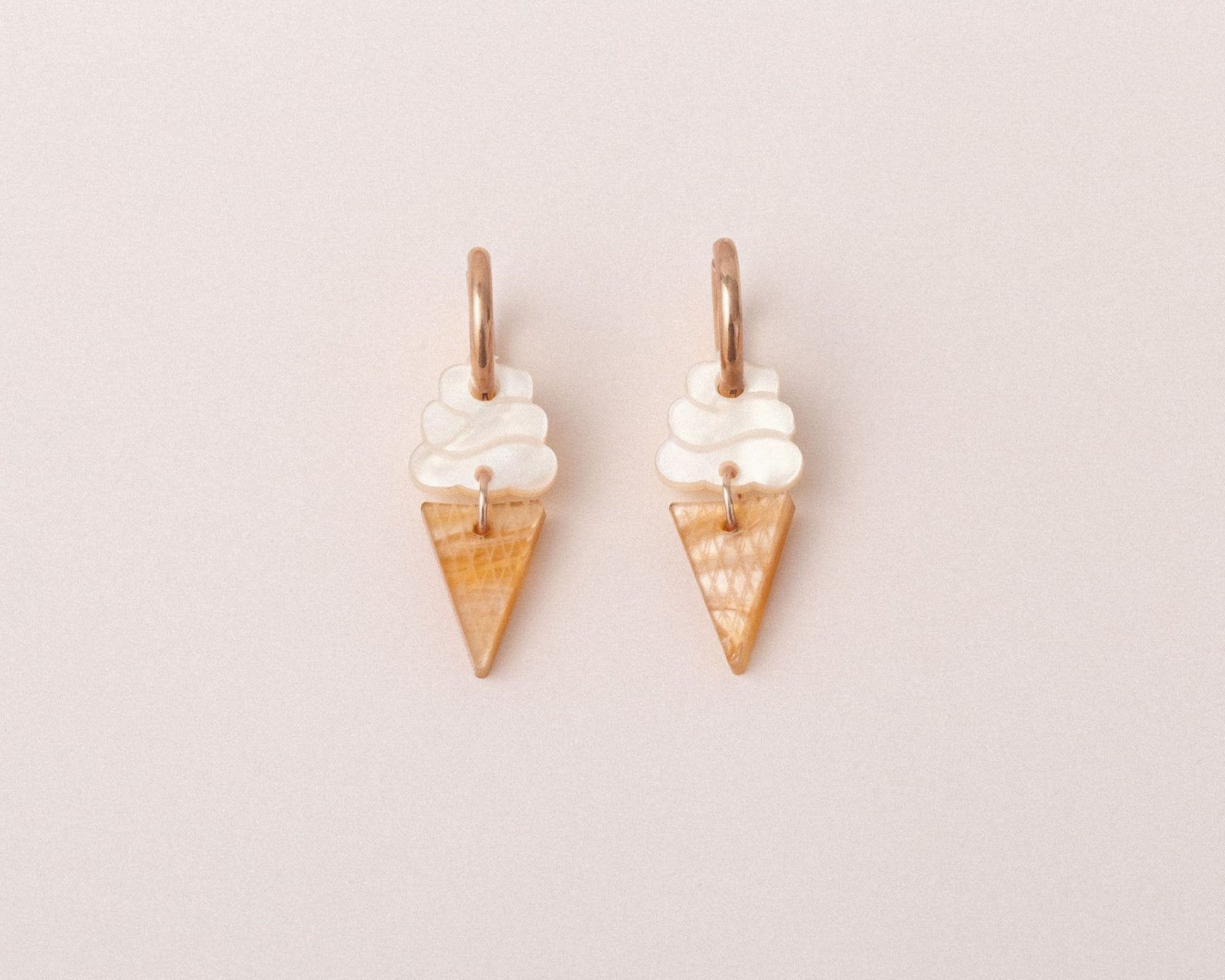 Vanille Soft Eis Ohrring Set - acutecolor
