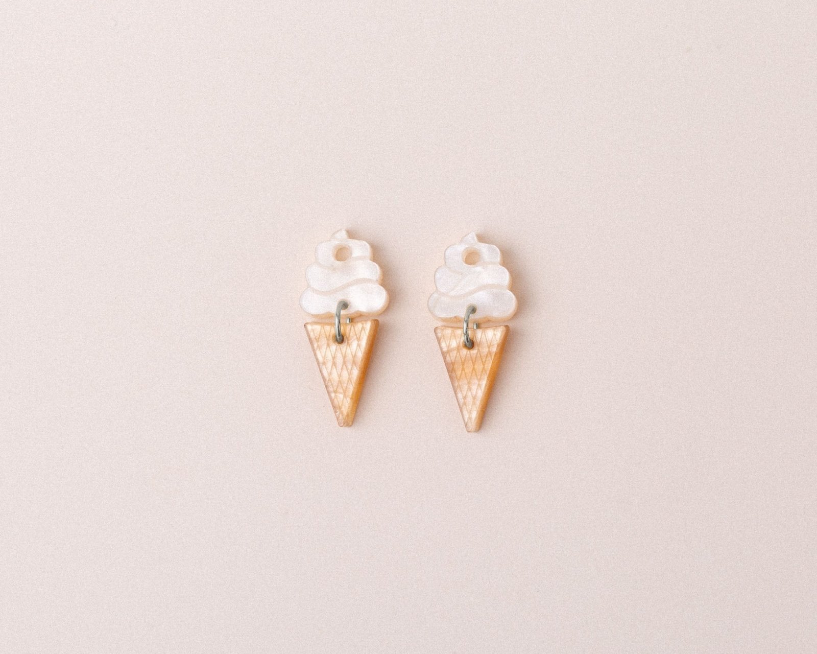Vanille Soft Eis Ohrring Set - acutecolor