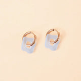 Wavy Shape Ohrring Set in Ice - acutecolor