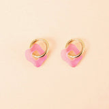 Wavy Shape Ohrring Set in Rosa - acutecolor