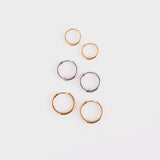Birthflower September x Astern Ohrring Set