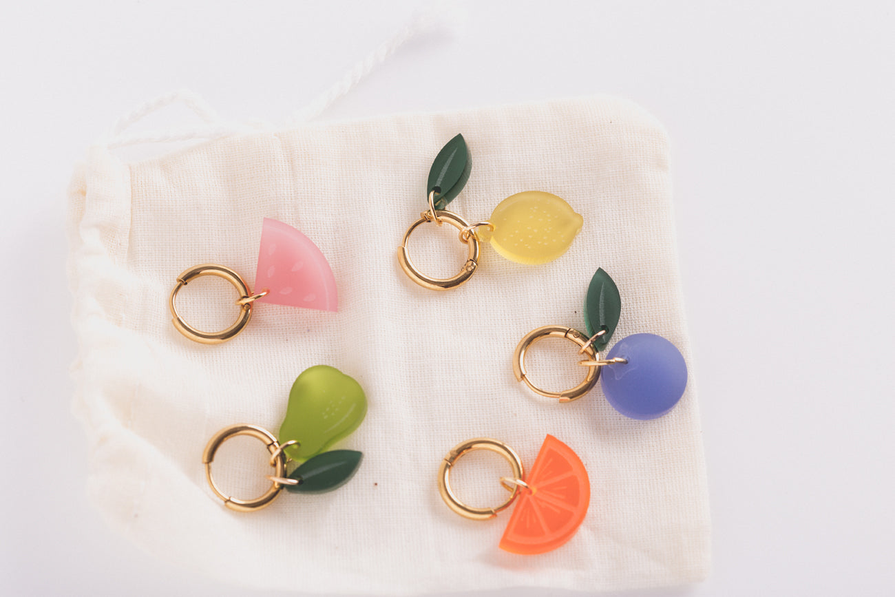 Fruit Collection x Orange Earrings Set