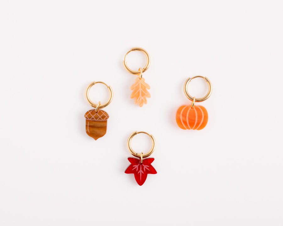 Einzelner Ahorn Blatt Anhänger - Herbst Kollektion