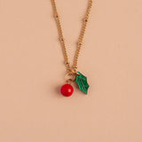 Kette mit Stechpalmen Blatt & Beere - Winter Collection