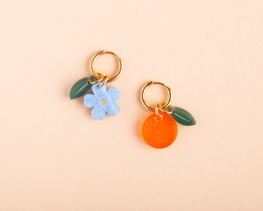 Mix and Match Einzelner Orangen Anhänger