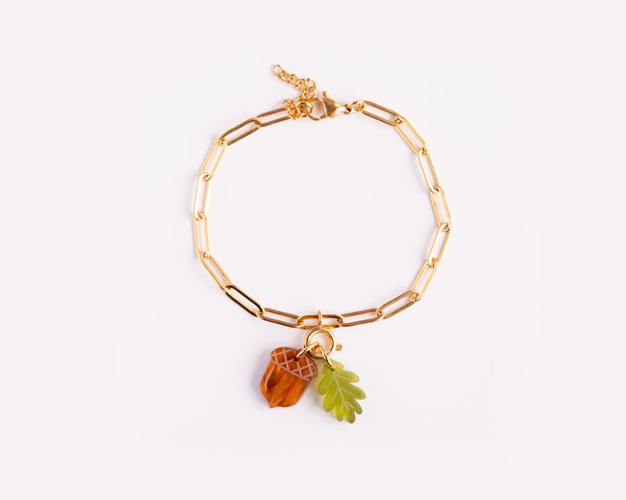 Goldenes Edelstahl Armband aus Gliederkette - Grob