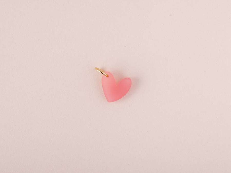 Einzelner Rosa Herz Anhänger