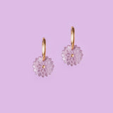 Birthflower September x Astern Ohrring Set