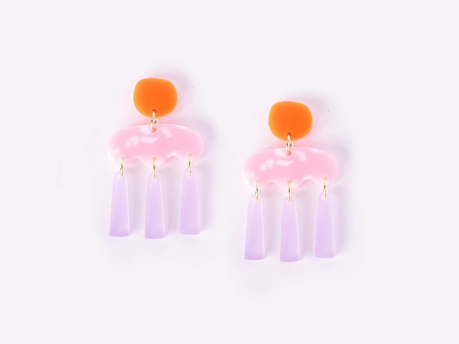 Colorblock Memphis Statement Ohrstecker