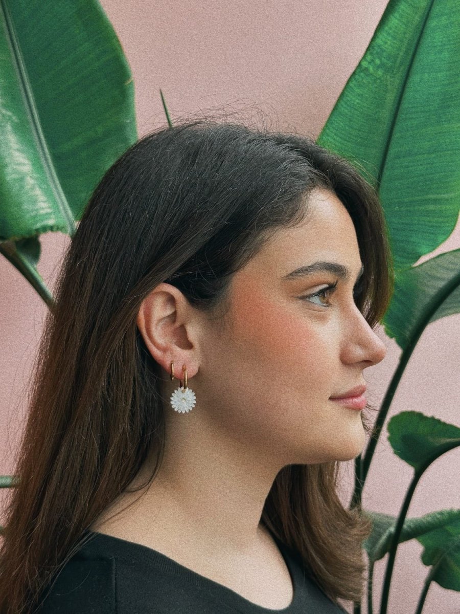 acutecolor Birthflower April x Gänseblümchen Ohrring Set