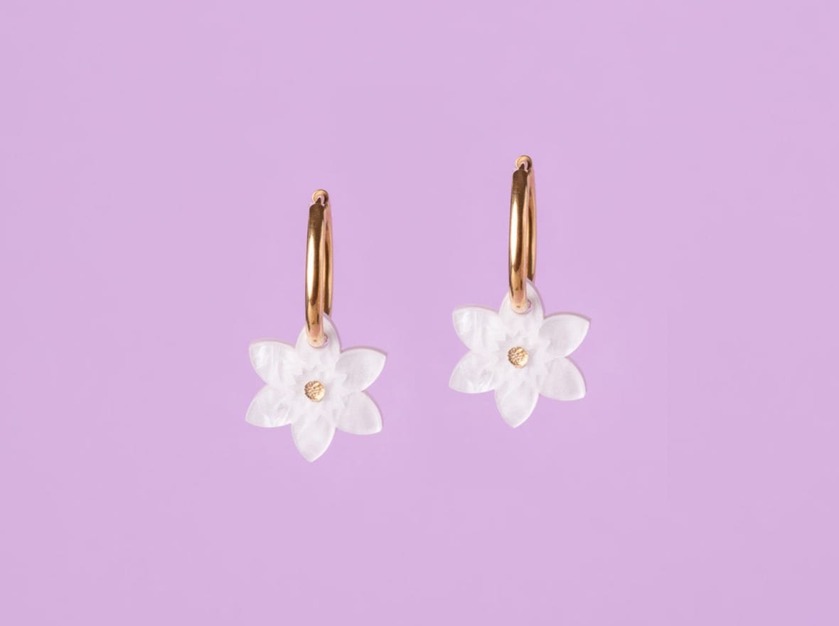 acutecolor Birthflower Dezember x Narzissen Ohrring Set