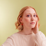 acutecolor Colorblock Herzen Ohrring Set